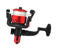 SageFurned Small Rotating Fishing Reel 200 Model with 5.2:1 Gear Ratio, 4-Bearing System, Adjustable Drag Knob & 80m Nylon Line - Purple