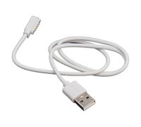 SageFurned Smartwatch Charging Cable for Q12 Watch - Quick Charging USB Cord Works with Oukitel C57S C58 P1 Pro G1 Tab - Stable Magnetic Connector 8cm(4pin 7.62mm white)