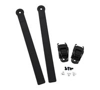 SageFurned Snowboard Ankle Ladder Strap Binding Buckles for Snowboard and Roller Skates, Nylon Replacement Parts, 1 Pair Black (265x20mm, 225x20mm, 205x20mm)