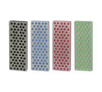 SageFurned Snowboard Ski Edge Bevel Tuning Tool Kit 4 Pcs - 240/360/500/1000 Grit File for Waxing and Polishing Edges, Metal Construction, Black Red Blue Green