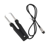 SageFurned Soldering Pliers Handle for 902 ESD SMD Double Tip Quick Heating Angle Design for Electronics Repair and Desoldering Black Silver