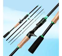 SageFurned Spinner Baitcasting Fishing Rod 1.65m-2.1m for M Power Fiberglass 4-5 Section for Lure Fishing