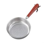 SageFurned Stainless Steel Frying Pan 12cm with Snowflake Pattern, Non-Stick Skillet for Eggs, 304 Stainless Steel Cookware for Gas & Electric Hobs(12cm)