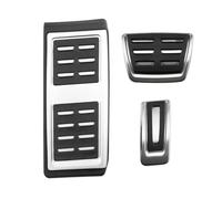 SageFurned Stainless Steel Pedal Set for Accelerator, Brake and Clutch | Textured Grip for Safety | Custom Fit for Golf, for Skoda, Octavia Models | Black Interior Car Accessory