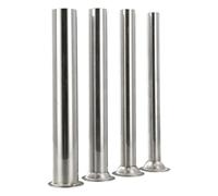 SageFurned Stainless Steel Sausage Stuffing Tubes 4 Pieces Nozzle Attachments for Meat Grinder, Dishwasher Safe Fountain Horns for Homemade Sausage Meat Beef Pork