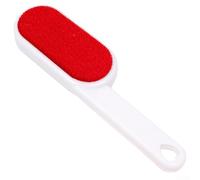 SageFurned Static Lint Remover Brush Reusable for Clothes Couch and Suit, Fast Pet Hair Fluff Crumb Cleaner, Velour Fabric Cleaning Tool for Home Office, Red
