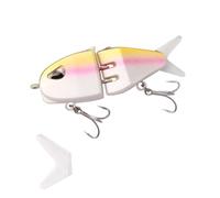 SageFurned Swimbait for Trout and Perch, 6.5cm Slow Sinking Fishing Lure with 3D Paint, ABS Material Micro Bait Compatible with Multi-Section Rods, S-Type Walking Design, 1-Pack