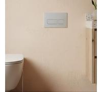 SageFurned Toilet Box Push Button for Geberit Models 01 20 30 50 UP300 UP320 Double Flush Adjustable Robust ABS Material Includes Mounting White