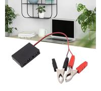 SageFurned USB Power Regulator with Clip Connector for 12V to 24V Systems, 2 USB Ports + Type-C Output, DC Input for Car Battery or Solar Panel, Black ABS