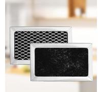 SageFurned W10892387 Microwave Filter with Activated Carbon - Effective Odour Absorption & Smoke Removal - Compatible with 4455038 PS11769323 W10845250 - Mesh Design 14x8x4cm