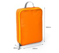 SageFurned Waterproof Silicone-Coated Storage Bag for Camping & Travel, 15D Nylon with PU 5000mm Coating, Lightweight Toiletry Organizer with Handle, for Orange