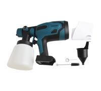 SageFurned Wireless Paint Sprayer with 800ml Container, Compatible with for MK 18V Battery, Adjustable Flow Control, Cordless Design for Indoor Outdoor Use, Blue