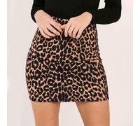 SageFurned Women's Leopard for mini Skirt High Waist Elasticated Stretch for Jersey Skort for Running Golf Tennis Athletic Wear Daily Outfit S-L