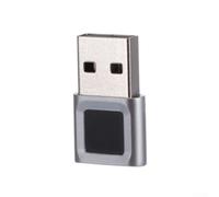 SageFurned Zinc Alloy USB Fingerprint Reader 360 for Touch Biometric Scanner Fast 0.5s ID Multi-Account Support for Win11/10 Laptop PC Silver