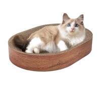 SAGELSHN Cat Scratching Board Cat Scratcher Cat Scratching Board For Indoor Cat Scratch Pad Oval Cat Scratcher Bed Furniture Protector Cat Scratching Pad