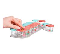 Sagely Smart Weekly Pill Organiser - Sleek Am/Pm Twice A Day Pill Box with 7 Day Travel Containers and Reminder App Mint Blue/Coral
