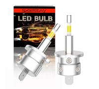 SageSunny H3 LED Bulb White 6000K 15W 360° Retrofit Kit Emitting Error Free for Car Headlights High Beam and Fog Light, Pack of 2, 24 Month Warranty