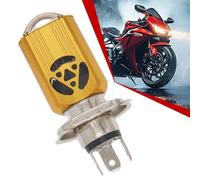 SageSunny motorcycle LED bulb H4 HS1, AC/DC 8-80V low beam and high beam 6000K white with projector lens for Motorcycle, Car, ATV or Scooter lighting - 35W 3500lm - 18 Month Warranty