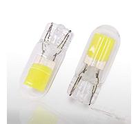 SageSunny T10 W5W LED 12V COB Chip 6000K White 501 sidelights bulb for Interior Lights Map Light License Plate Light, pack of 2, 18 months warranty