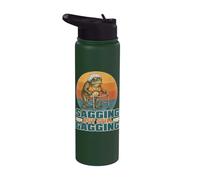 Sagging But Still Gagging Frog Funny Inappropriate Women Stainless Steel Insulated Water Bottle
