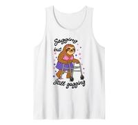 Sagging But Still Gagging Sloth Funny Meme Tank Top