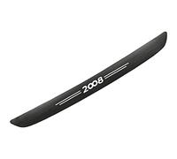 SAGHOM 1 PCS Car Rear Boot Carbon Bumper Protector, for Peu-geot 2008 Auto Door Sill Strip Anti-Scratch Styling Accessories,Black