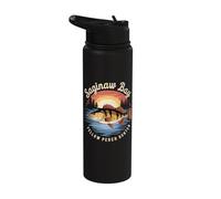 Saginaw Bay Yellow Perch Hunter Enthusiast Design Stainless Steel Insulated Water Bottle