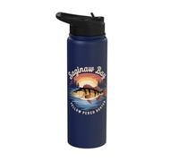 Saginaw Bay Yellow Perch Hunter Enthusiast Design Stainless Steel Insulated Water Bottle