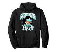 Sagittarius 1959 Zodiac Queens Afro Astrology Birthday Pullover Hoodie