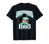 Sagittarius 1993 Melanated Skin Zodiac Traits Queen Diva T-Shirt