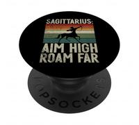 Sagittarius aim high roam far Sagittarius PopSockets Adhesive PopGrip