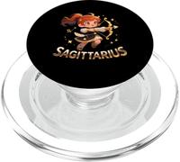 Sagittarius Anime Archer Zodiac Sign PopSockets PopGrip for MagSafe