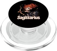 Sagittarius Anime Archer Zodiac Sign PopSockets PopGrip for MagSafe