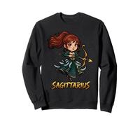 Sagittarius Anime Archer Zodiac Sign Sweatshirt