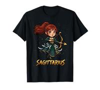 Sagittarius Anime Archer Zodiac Sign T-Shirt