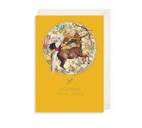 Sagittarius Birthday Card Zodiac Star Sign Horoscope - Illustrated Greeting Card