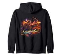 Sagittarius Celestial Zodiac Sign Astrology Character Symbol Zip Hoodie
