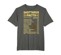 Sagittarius Facts Zodiac Funny Sagittarius Birthday Gift Tee T-Shirt