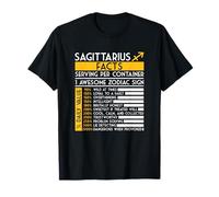 Sagittarius Facts Zodiac Horoscope Funny Astrology Star Sign T-Shirt