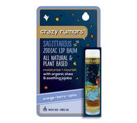 Crazy Rumors Sagittarius (Fire Blend) Zodiac Soothing Lip Balm Stick for Dry Lips, 100% Natural and Vegan 4g