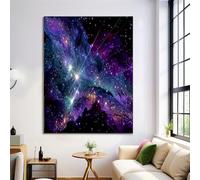 Sagittarius Galaxy Wall Art, Universe Starry Sky Poster Canvas Art Painting for Bathroom Bedroom Living Room Wall Home Decorative 60×80 cm Unframed