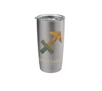 Sagittarius Geometric Zodiac Art Stainless Steel Insulated Tumbler