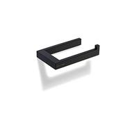 Sagittarius One 152S1-B Toilet Roll Holder Wall Mounted - Self-Adhesive, Polished Stainless Steel & Chrome - Rustproof Loo Roll Holder, Black