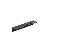 Sagittarius One 40S1-B Wall-Mounted Toothbrush Holder | Premium Stainless Steel | No-Screw Installation for Toothbrushes & Electric Toothbrush Heads | Compact & Rustproof Bathroom Organizer - Black