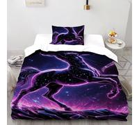 Sagittarius Quilt Cover Art Comforter Cover 2 Pieces Hypoallergenic Microfiber for Kids Boys Girls Teens with Pillowcase Single（135x200cm）