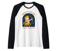 Sagittarius Sign Of Zodiac Cute For Kids Raglan Baseball Tee
