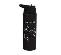 Sagittarius The Archer Constellation - Minimalist Zodiac Stainless Steel Insulated Water Bottle