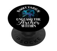 Sagittarius unleash the Archer within Sagittarius PopSockets Adhesive PopGrip