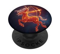 Sagittarius Zodiac Archer - Fiery Celestial Energy PopSockets Adhesive PopGrip