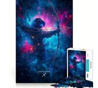 Sagittarius Zodiac Art Jigsaw Puzzles for Adults1000 Pieces Mind Skill Toy Quiet Hobby Design Assembly (38x52cm)